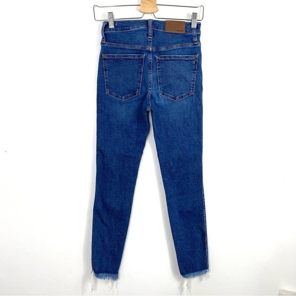 MADEWELL Petite 10" High-Rise Skinny Jeans Mackey Wash Button-Front Style#AG149 - Picture 5 of 10